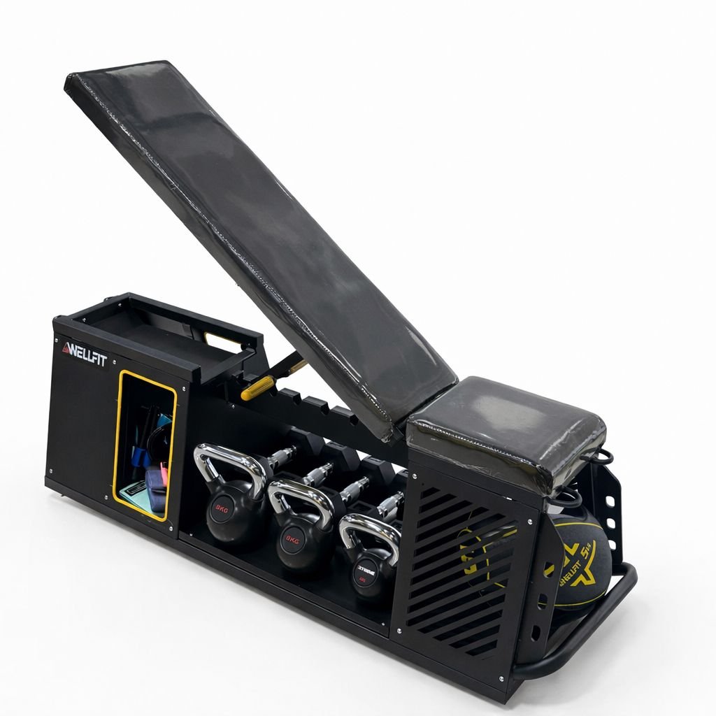 Banco Ajustable Con Almacenamiento Para Pesas OK9020B - Image 2